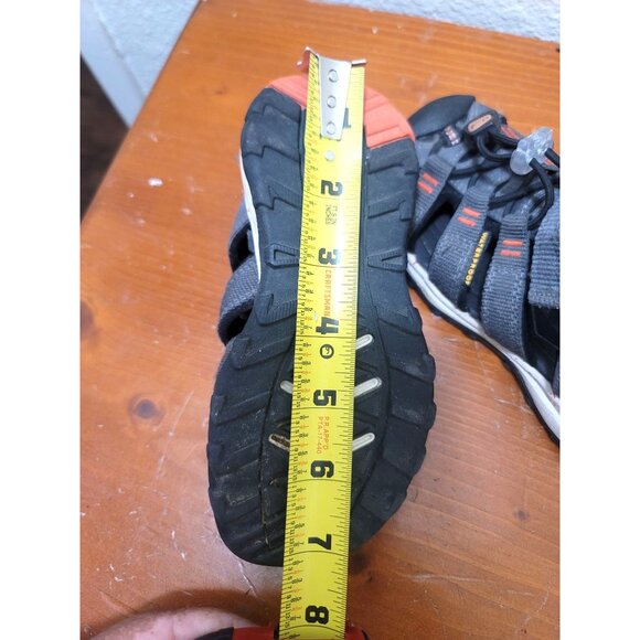 Keen Kids Gray & Orange Waterproof Hiking Sandals With Adjustable Straps & Rubbe - Picture 8 of 9